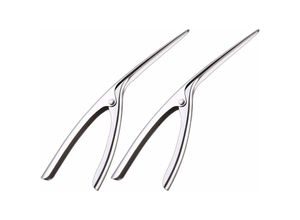 6269772021284 - Hiasdfls - Shrimp Peeler Professioneller Edelstahl Shrimp Mantis Shrimp Peeling Curved Shrimp Peeler(2PCS)