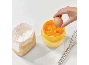6269772021932 - Eiweißabscheider Eigelbsieb Heimküchen Esszimmer Küchenhelfer DIY Eierkocher Eigelbabscheider Dessert Kochwerkzeug (zufällige Farbe) HIASDFLS