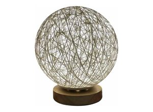 6269772024384 - Hiasdfls - Dekorations-LED-Lampe dimmbare USB-Rattan-Tischlampe Nachttischlampe Retro-Metall-Nachttischlampe (a Einheitsgröße)