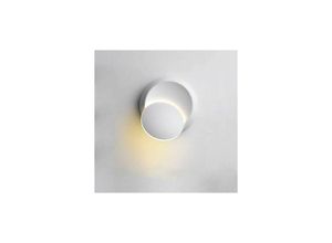 6269772053674 - 5W warmweiße LED-Innenwandleuchten moderne kreative Wandleuchte 2 in 1 Eisen-Wandleuchte LED-Lampe (weiß) Hiasdfls