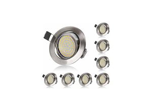 6269772055128 - Hiasdfls - Verstellbarer LED-Einbaustrahler 5W Warmweiß 3000K extra flach rund 220V IP20 Deckeneinbaubeleuchtung für Schlafzimmer Küche Wohnzimmer