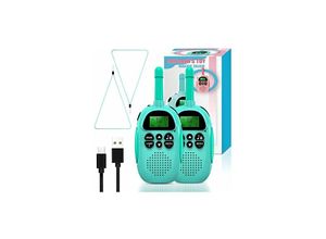 6269772101382 - Wiederaufladbare USB-Walkie-Talkies für Kinder mit 16-Kanal-2-Wege-Radio und Spielzeug-Taschenlampe 3–12 Jahre alt vox 3-Meilen-Walkie-Talkie für