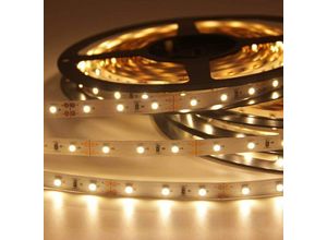 6269772209729 - Hiasdfls - Flexibler LED-Streifen 3528 smd LED-Band mit 3M-Klebeband 5m eine Spule 12V dc (Warmweiß)