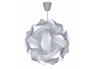 6269772210831 - Pendelleuchte - Kronleuchter Schlafzimmer Steckerfertig Deckenhängeschirm Zur Dekoration Wohnzimmer Kinderzimmer Teenager Erwachsene - Ø30 - Weiß