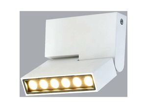 6269772211395 - 12W led Deckenstrahler Lampe Deckenstrahler Deckenleuchte verstellbare Deckenstrahler led Deckenleuchte 3000K warmweiß IP20 133x116x26