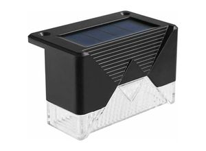 6269772211968 - Hiasdfls - Treppenzaun Solar-LED-Gartenlicht Wasserdichtes hitzebeständiges Stufenlicht Hof Warmes Licht LED-Gartenlicht