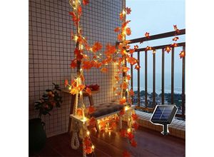 6269772212682 - Solar-LED-Lichterkette Halloween-Ahornblatt-Lichterkette Simulations-Blatt-Lichterkette Gartenfest-Dekoration Hiasdfls