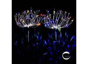 6269772213269 - Hiasdfls - Garden Decor Solar Feuerwerk – 120 led Solar Gartenleuchten wasserdicht – 2 Beleuchtungsmodi – diy Outdoor – Landschaft – für Terrasse