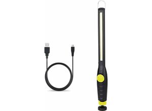 6269772214020 - Hiasdfls - Wiederaufladbare USB-Arbeitsleuchte COB-Inspektionslampe Taschenlampe mit Magnetfuß und Aufhängehaken für Heimwerker Zuhause Arbeit