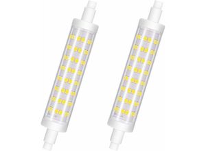 6269772216840 - Hiasdfls - R7S led 118mm dimmbar R7S led Birne 10W entspricht 100W Halogenbirnen 6000K Kaltweiß 960LM ac 220-240V CRI85 360° Abstrahlwinkel