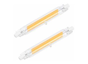 6269772216925 - Hiasdfls - R7S led Birnen 78mm 118mm cob led Birne Lampe 220-240V 110-140V 5W 10W ersetzt Halogenlampe (15W 118mm warmweiß)