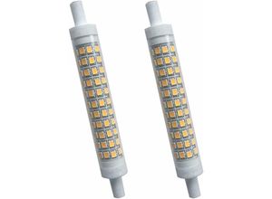 6269772216932 - Hiasdfls - 10 w dimmbare R7s LED-Glühbirnen 118 mm kaltweiß 6000 k ac 220–240 v J118 Keramikbirne mit zwei Enden 2er-Pack