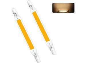 6269772216949 - R7S led Birne 118mm 10W lineare Halogenbirne 2 stücke led cob R7S Birnen Strahler Birnen Doppelende J118 Strahler für Gartenlandschaft Garage Hiasdfls