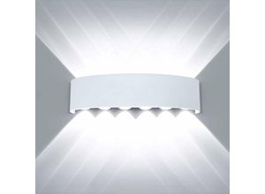 6269772217342 - Moderne wasserdichte LED-Wandleuchte Wandleuchte Up Down Aluminium led Wall Washer Indoor Outdoor für Badezimmer Schlafzimmer Flur Wohnzimmer Veranda