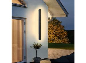 6269772217823 - Lange Wandleuchte Villa Wandleuchte Schwarz Wandleuchte Outdoor Led Acryl Aluminium Wandleuchte Wasserdicht Ip65 für Gärten Terrassen Schlafzimmer