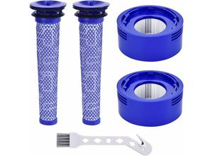 6269772229451 - Hiasdfls - V8 Filter für Dyson 2 Stück V7 V8 Vorfilter und Motorfilter für Dyson V8 V7 Animal Plus extra absolut flauschig Motörhead Akku Staubsauger