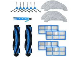 6269772229505 - Hiasdfls - Proscenic 850T Staubsauger-Zubehör-Kit 2 Hauptbürsten + 4 Hepa-Filter + 6 Seitenbürsten + 4 Wischtücher