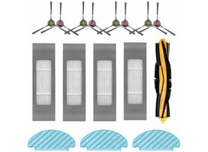 6269772229567 - Hiasdfls - Ersatz-Filterbürsten-Tuch-Zubehör-Set (16-teilig) für Ecovacs Deebot N8 Pro N8 Pro+ Roboter-Staubsauger