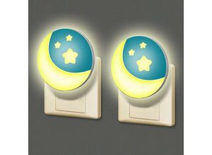 6269772232116 - Kinder Nachtlicht Stecker [2er Pack] mit Dämmerungssensor Kleine led Koran Wandleuchte für Babyzimmer Wand Nachtlampe Flur Treppen wc Beleuchtung