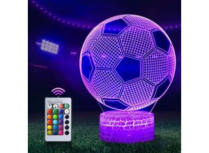 6269772232246 - Fußball-Nachtlicht 3D-LED-Lampe optische Täuschung Nachtlicht Kinder Illusion Fußball-Nachteffekt für Schlafzimmer Nachttisch Mädchen Sohn