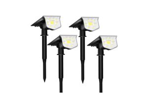 6269772232567 - Hiasdfls - 56 Stück LED2W IP68 Erdungsstecker Solarladeleuchte Solarstrahler für den Außenbereich 56 LED-Lampen Gartenleuchten Solarstrahler für