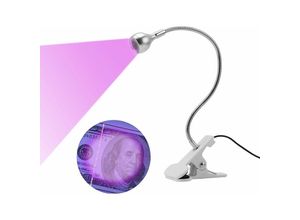 6269772232581 - Hiasdfls - 3W UV-Klebelampe UV-LED-Violettlicht usb mit Clip-Schalter für die Telefonreparatur von UV-Gelnägeln