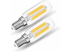 6269772236725 - Hiasdfls - E14 led Leuchtmittel Dunstabzugshaube 4W warmweiß 2700K nicht dimmbar auch für Kühlschrank Nähmaschine Kronleuchter 2 Stück