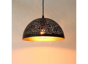 6269772239375 - Pendelleuchte Industrial Metall Vintage Pendelleuchte Schwarz Gold Geflecht Deckenbeleuchtung Metall Kronleuchter Retro Deckenlampe E27 für