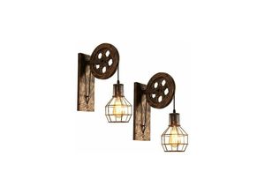 6269772243006 - Hiasdfls - Retro Wind industrielle ländliche Wandlampe die alte grüne Kupferlampe