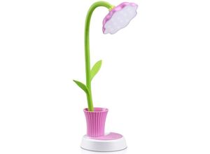 6273996013352 - Devenirriche - Kinder Schreibtischlampe led Augenschutz Schreibtischlampe Dimmbare Nachttischlampe mit Berührungssensor mit Stifthalter Pink