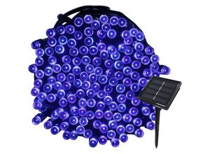 6273996120937 - Devenirriche - 22M Solar Garland 200 led 8 Lichtsets Ideal für Party Hochzeit Geburtstag und Garten im Freien (Blau)