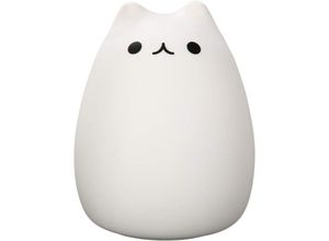 6273997039832 - Katze Nachtlicht LED USB Wiederaufladbare Nachttischlampe Warmweiß & 7 Farben 6 Modi RGB Atmosphäre Schlafzimmer Dekor Geschenk für Kind Baby Boy Girl