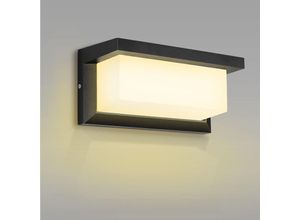 6273997875409 - Außenwandleuchte 18W Moderne Außenwandleuchte IP65 wasserdichte LED-Außenlampe für Außenbeleuchtung Garten Terrasse Weg Terrasse Villa Flur