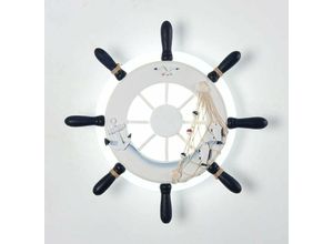 6273997876062 - Longziming - Nautical Marine Ruder Deckenleuchte Wandleuchte Pirat Sailor Navy Ship Adjust Warship Lenkradgetriebe Lampe led Fischernetz Hanfseil