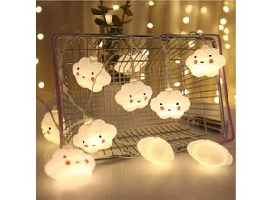 6273997876215 - Longziming - Baby Kinder niedliche Lampe Schlafzimmer Licht Flur Dekoration kleines Nachtlicht Halloween Weihnachten Urlaub Lichterketten 10 led mit