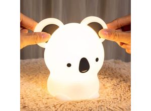 6273997877823 - Kinder-Nachtlicht Baby-Nachtlicht wiederaufladbares LED-Steckdosen-Nachtlicht Touch-Nachttischlampe tragbares Koala-Nachtlicht Mädchen Junge