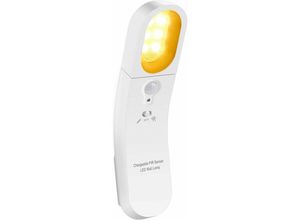 6273997880885 - Longziming - 4W 3 Modi Wandmontierte Kinderleselampe usb Wiederaufladbare Bewegungssensor Schranklampe zum Lesen 3 Modi Warmweiß Augenfreundliches