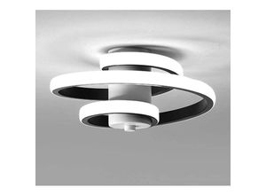 6273997895766 - Devenirriche - Moderne LED-Deckenleuchte 18 w kreatives Design spiralförmige Deckenleuchte schwarze Metall-Deckenleuchte LED-Deckenleuchte für