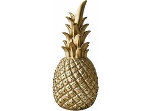 6273998113142 - Hiasdfls - Moderne Harz-Ananas-Form Geschenk Heimdekoration Bürodekoration Hochzeitsdekoration (Gold Small)