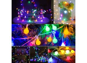 6273999009284 - Multicolor 10m 100 LEDs 8 Modi Beleuchtung Fernbedienung 13 Tasten wasserdicht geeignet für Außendekoration   Innen Tannenname Partyparty