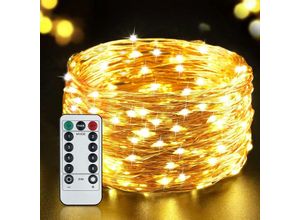 6273999010648 - Leichte Girlande 20m 200 ° c Girlande led usb Fairy Lights IP65 Wasserdichte Lichtgirlande 8 Modi Innendekoration   Outdoor für Zimmer Weihnachten