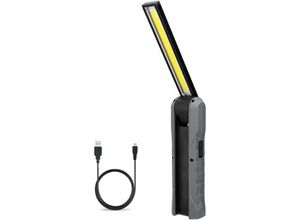 6273999011560 - USB-Arbeitslampe led-led-led-cob wiederaufladbare Flok-Fackel-Flaumlampenlampe tragbare Inspektion mit magnetischer Basis und Pivothing-Hacken und 4