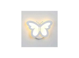 6273999011799 - Hiasdfls - Wandleuchte Schmetterlingsform Wandleuchte Butterfly led Licht Wohnzimmer Korridor Bettwandlampen Wohnkultur Nachthimmel