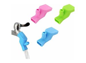 6277291381055 - Longziming - 3 Stück Kinder-Wasserhahnverlängerung für Badezimmer Küche Händewaschen und Gesicht Baby-Wasserhahnverlängerung lebensmittelechtes