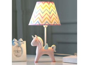 6277291421348 - Longziming - smc Cartoon Einhorn Schlafzimmer led Tischlampe Schlafzimmer Nachttischlampe Kreative Junge Mädchen Niedliche dekorative Tischlampe