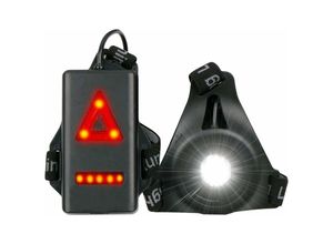 6277291877091 - Longziming - Lauflicht mit 3 Modi für Läufer wasserdichtes LED-USB-wiederaufladbares Brustlicht aufsteckbare Taschenlampe mit Läufern und Joggern