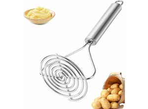 6277291877350 - Longziming - Kartoffelpüree zerkleinern Edelstahl-Handpresse professionelles Gemüsezubehör Multifunktions-Küchengeräte-Mühle für Obst Gemüse