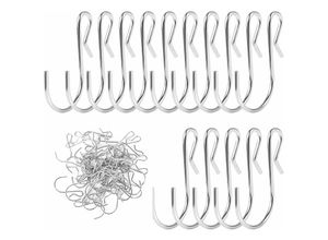 6277291882354 - 50 Stück S-förmige Kleiderbügelhaken kleine robuste Mehrzweckhaken S-Typ-Silber-Hängehaken zum Aufhängen von Gegenständen in Küche Schlafzimmer 6277291882354 - 50 Stück S-förmige Kleiderbügelhaken kleine robuste Mehrzweckhaken S-Typ-Silber-Hängehaken zum Aufhängen von Gegenständen in Küche Schlafzimmer