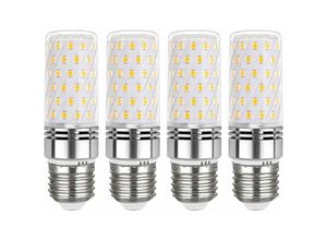 6286529325693 - Mumu - E27 LED-Birnen 12 w 6000 k Kaltweiß entspricht 120 w Glühlampe 4er-Pack