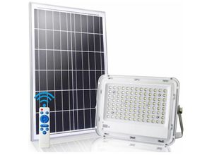 6286529326317 - Mumu - 100W Solar Led Flutlicht 6500K Solarstrahler mit 100 led Fernbedienung wasserdicht IP65 5000LM Outdoor Solarleuchte für Lager Garage Garten